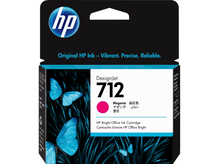 HP 712 Magenta DesignJet Ink Cartridge 29 ml (3ED68A)
