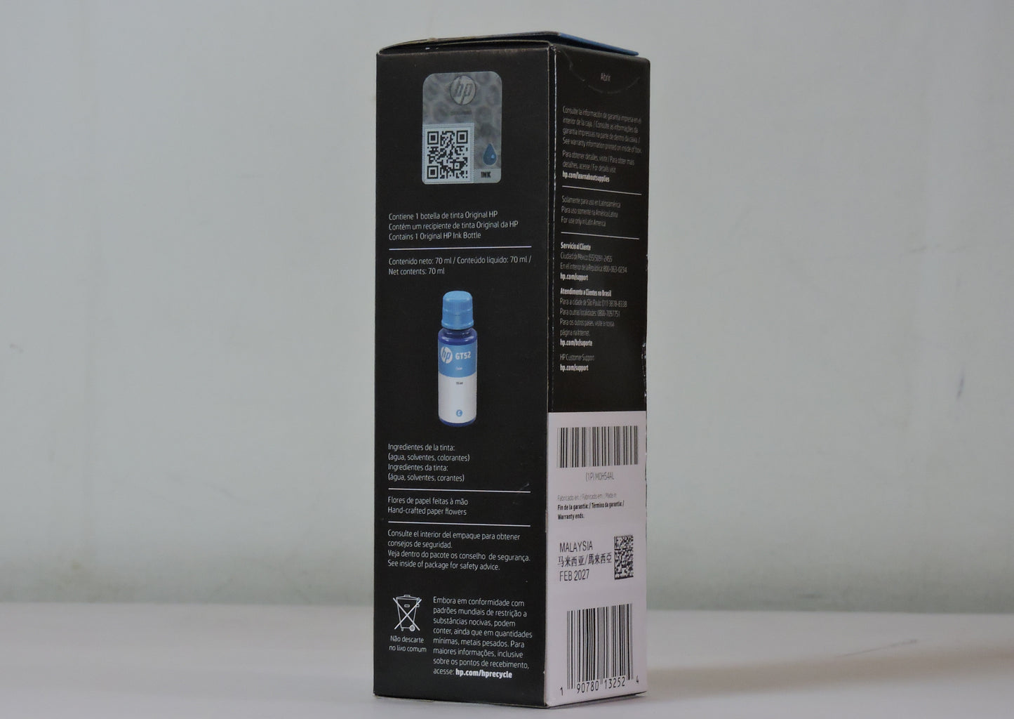 Botella de Tinta Cian Original HP GT52 (M0H54AL)