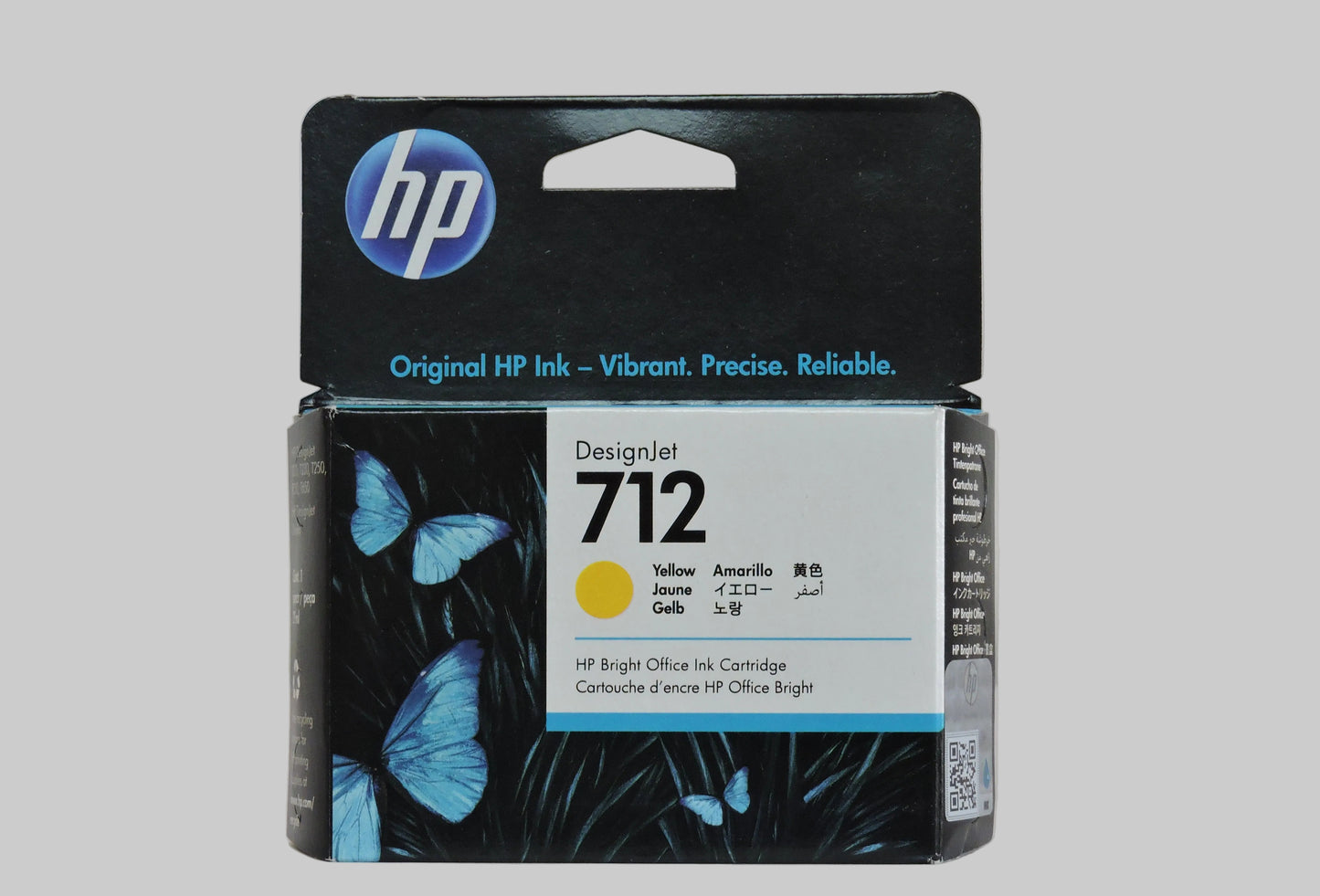 Cartucho de Tinta Amarillo Original HP 712 (SKU 3ED69A)
