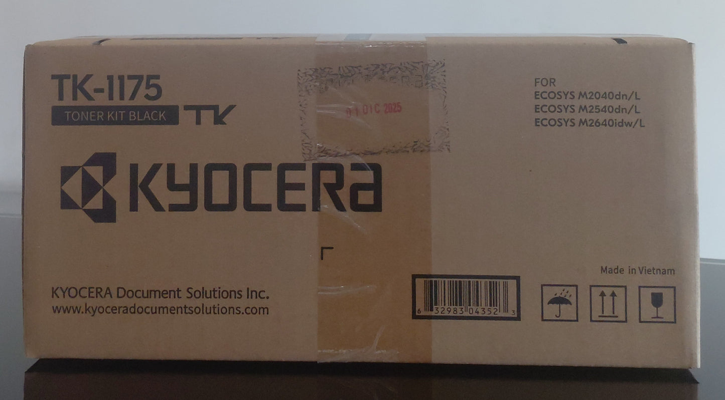 Cartucho de Tóner Negro Original Kyocera TK-1175 (SKU 1T02S50US1)