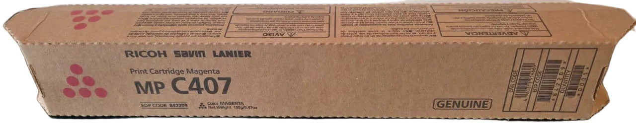 Cartucho de Impresión Magenta Original Ricoh MP C407 (SKU 842209)