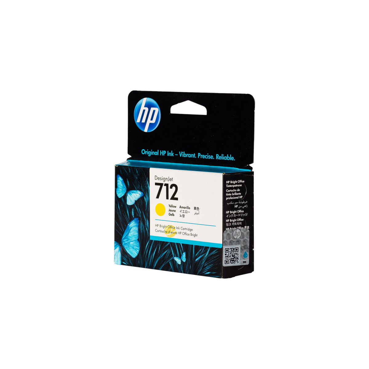 Cartucho de tinta amarillo original HP 712 para impresoras DesignJet en Compras Perfectas