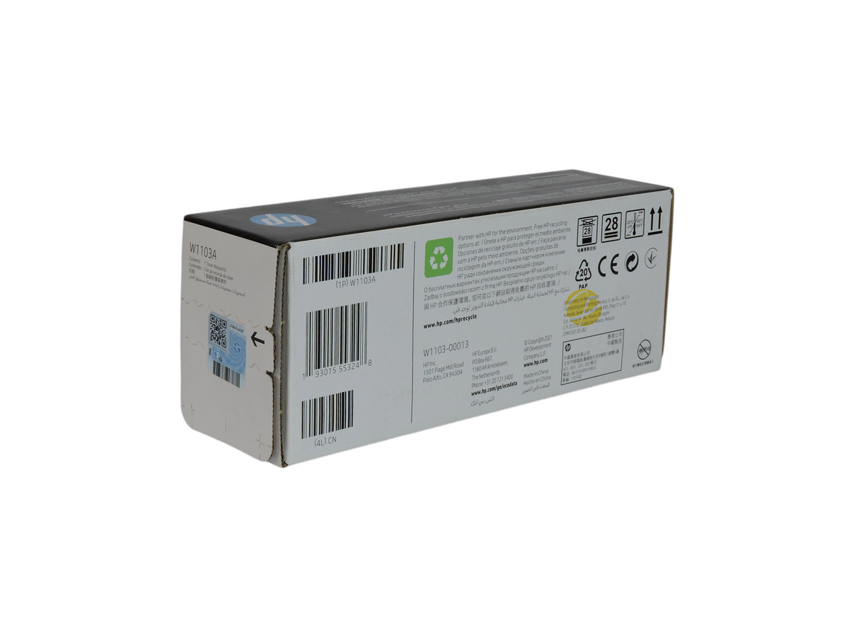 Caja de kit de recarga de tóner negro original HP 103A de Compras Perfectas para impresoras Neverstop Laser