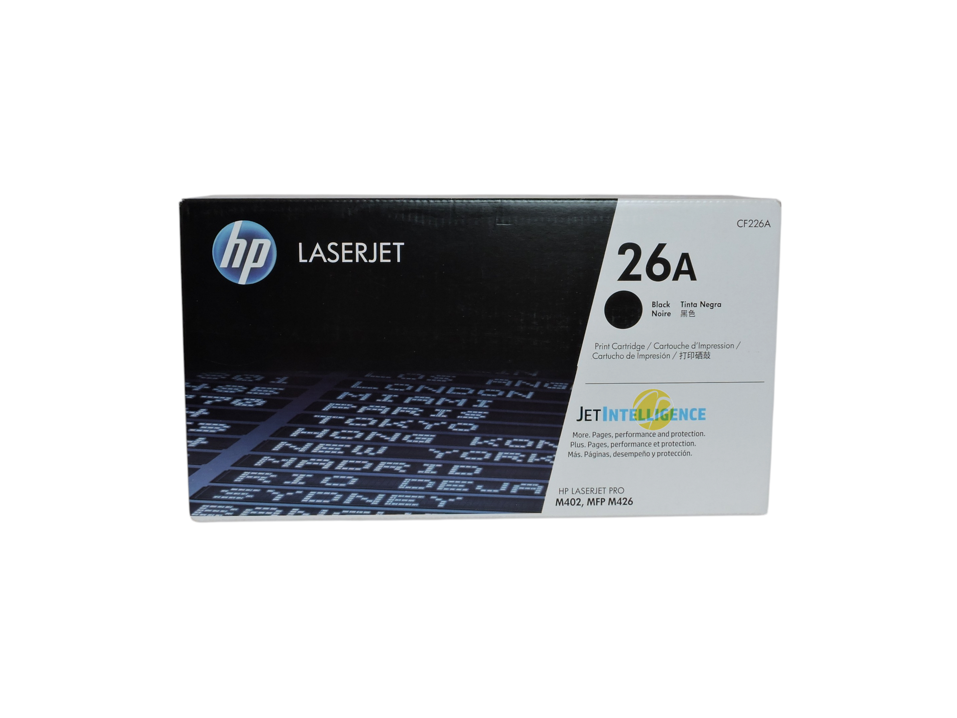 Caja de cartucho de tóner negro original HP 26A para impresoras LaserJet de Compras Perfectas