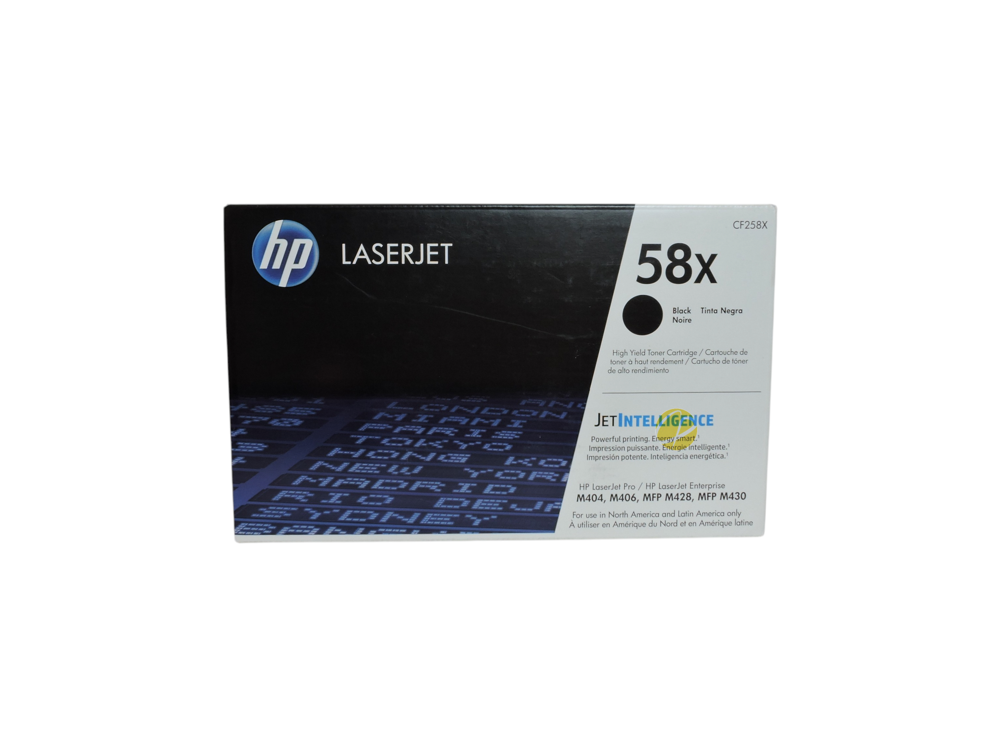 Caja de cartucho de tóner negro original HP 58X de Compras Perfectas con tecnología JetIntelligence