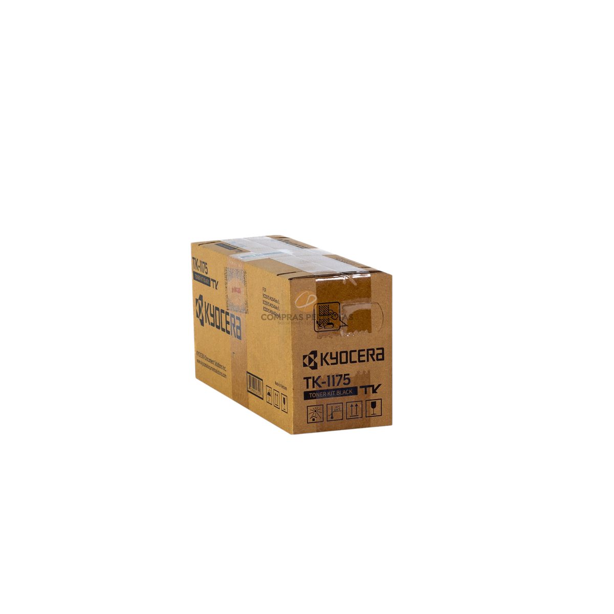 Cartucho de tóner negro original Kyocera TK-1175 en su caja de cartón, vendido por Compras Perfectas
