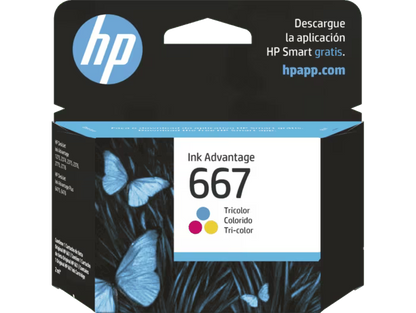 HP 667 Tricolor Original Ink Cartridge (3YM78AL)