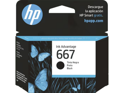 Cartucho de Tinta Original HP 667 Negra (3YM79AL) – 120 Páginas