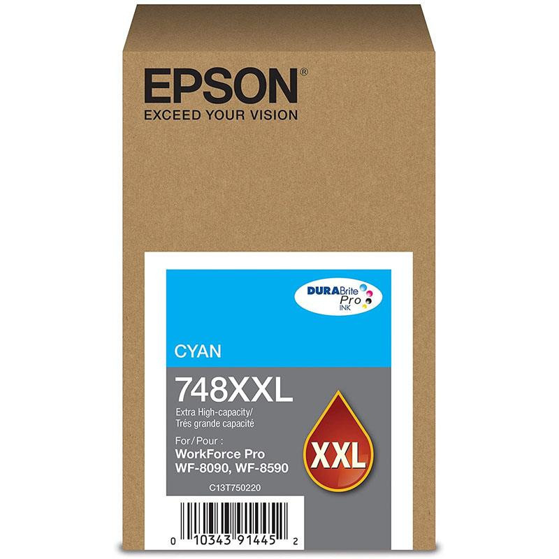 Botella de Tinta Cyan Original Epson T748XXL (SKU T748XXL220)