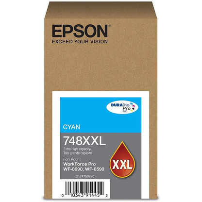 Botella de Tinta Cyan Original Epson T748XXL (SKU T748XXL220)