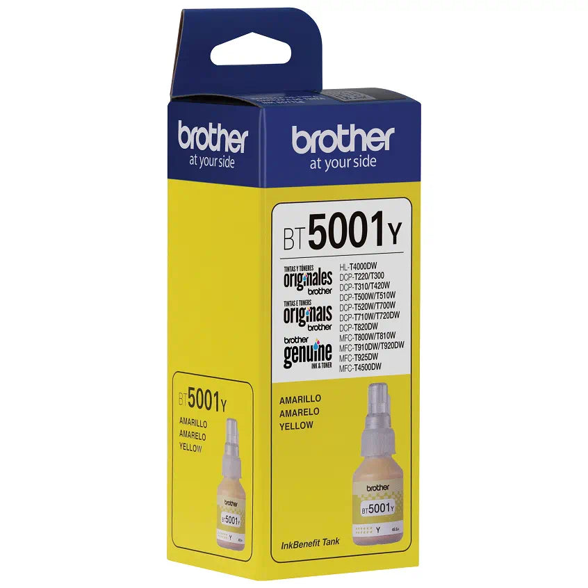 Botella de Tinta Amarilla Original Brother BT5001Y / BTD100Y