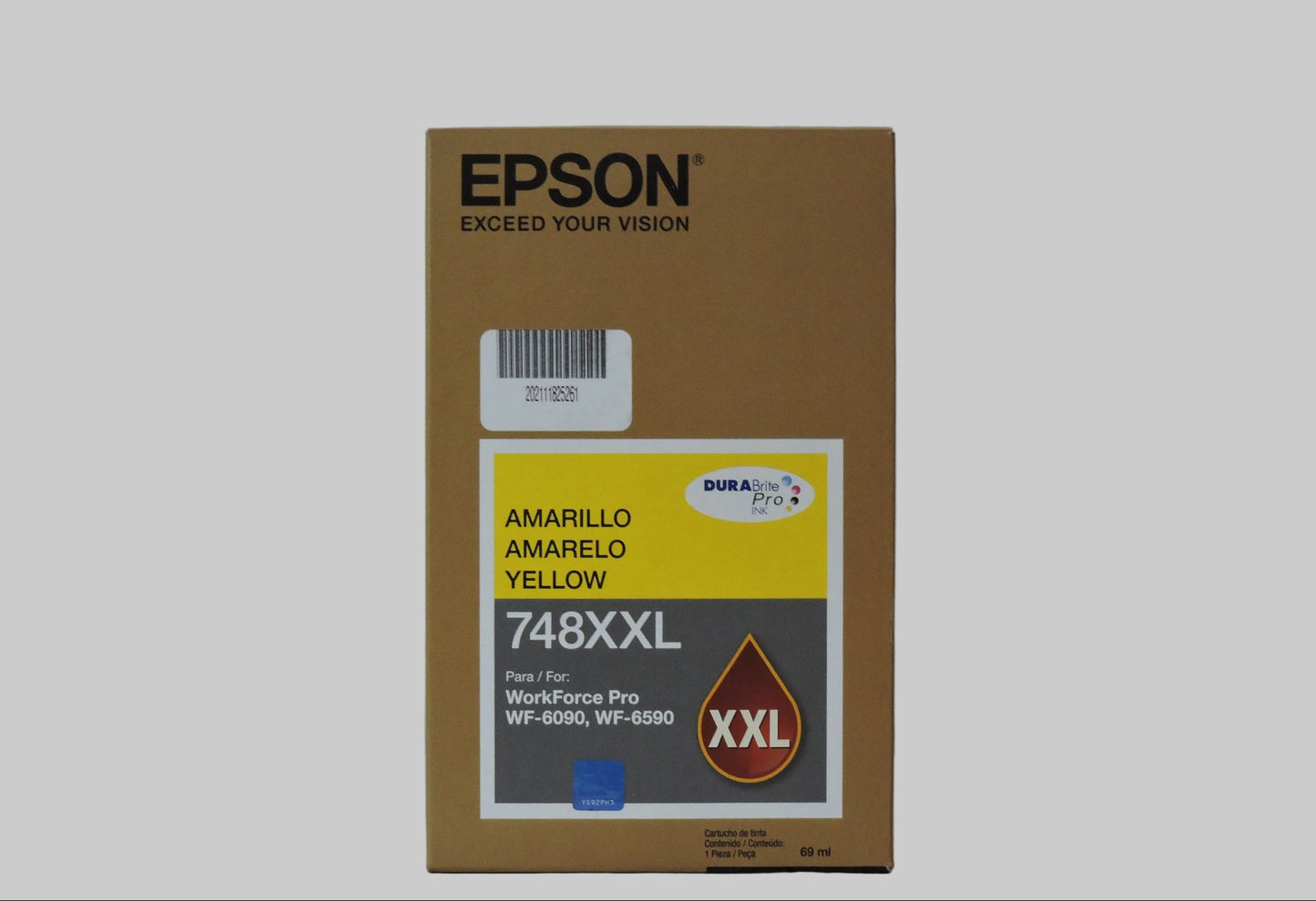 Botella de Tinta Amarillo Original Epson T748XXL (SKU T748XXL420)