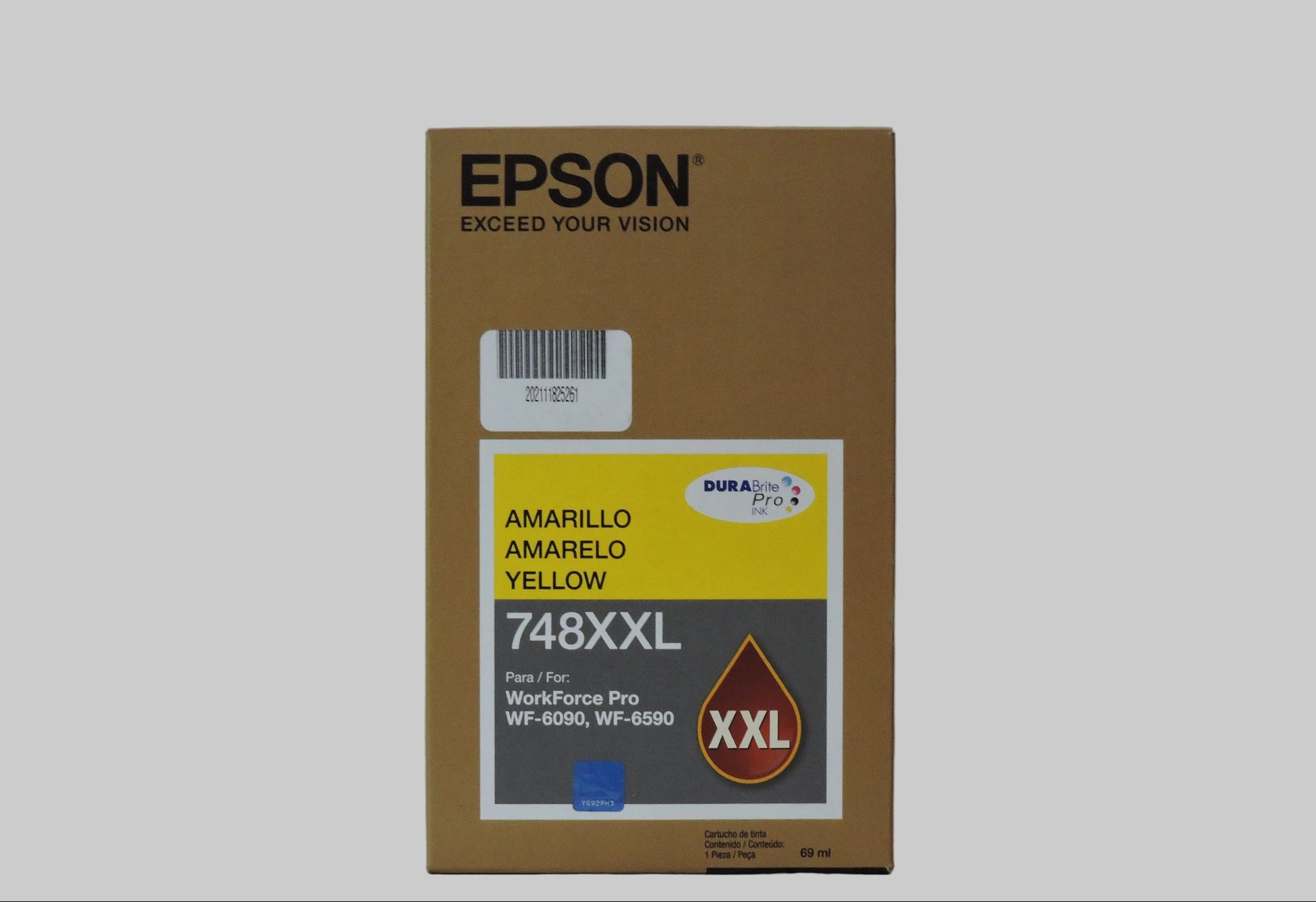 Botella de Tinta Amarillo Original Epson T748XXL (SKU T748XXL420)