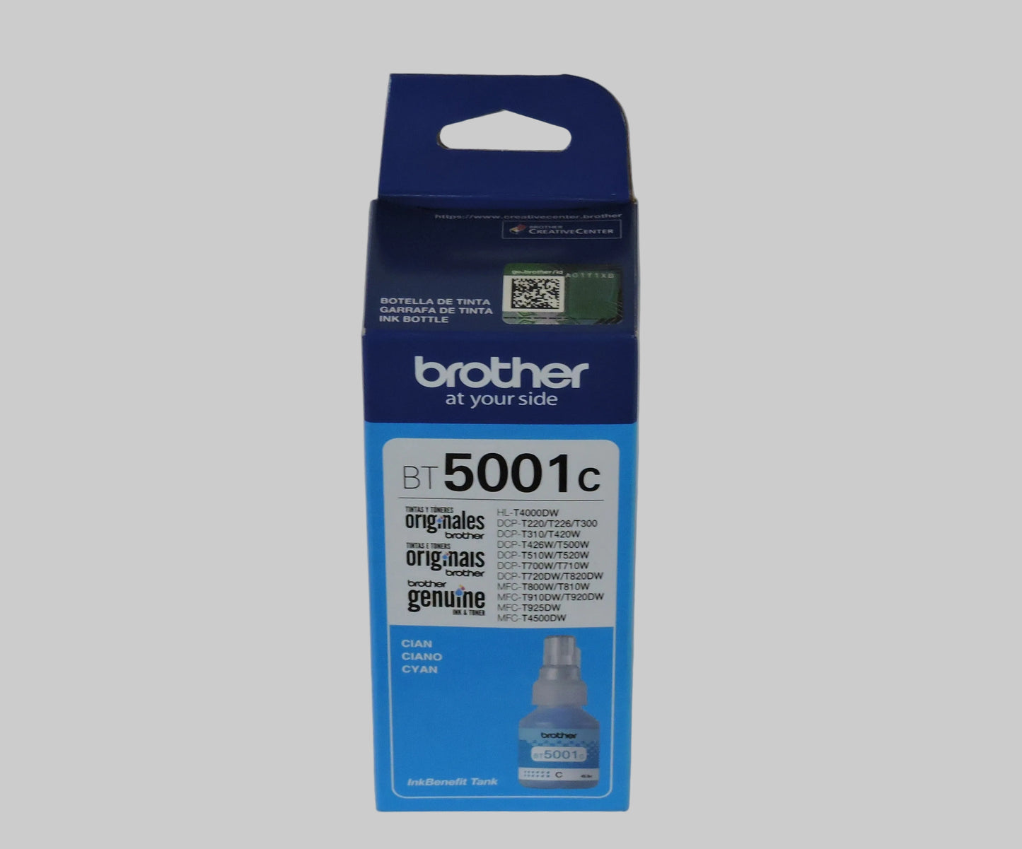 Botella de Tinta Cian Original Brother (SKU BT5001C)