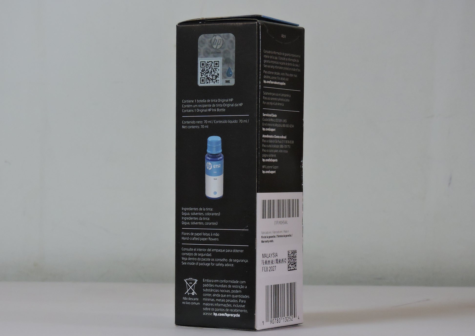 Botella de Tinta Cian Original HP GT52 (M0H54AL)