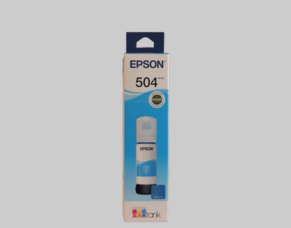 Botella de Tinta Cyan Original Epson T504 (SKU T504220)
