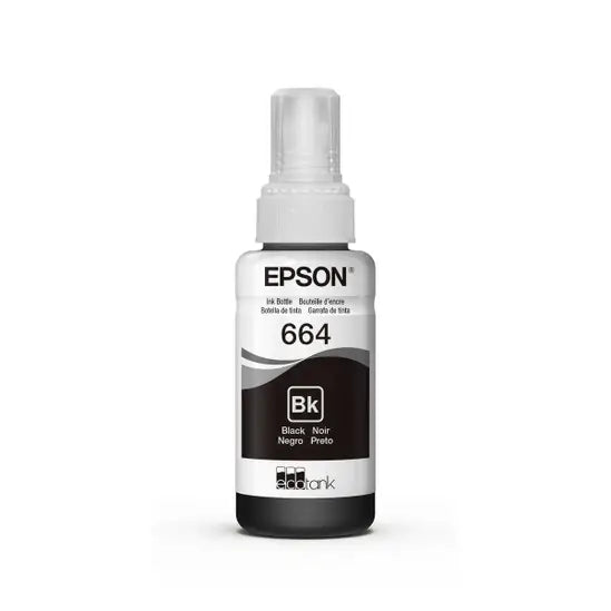 Epson T664 Original Black Ink Bottle (70 ml)