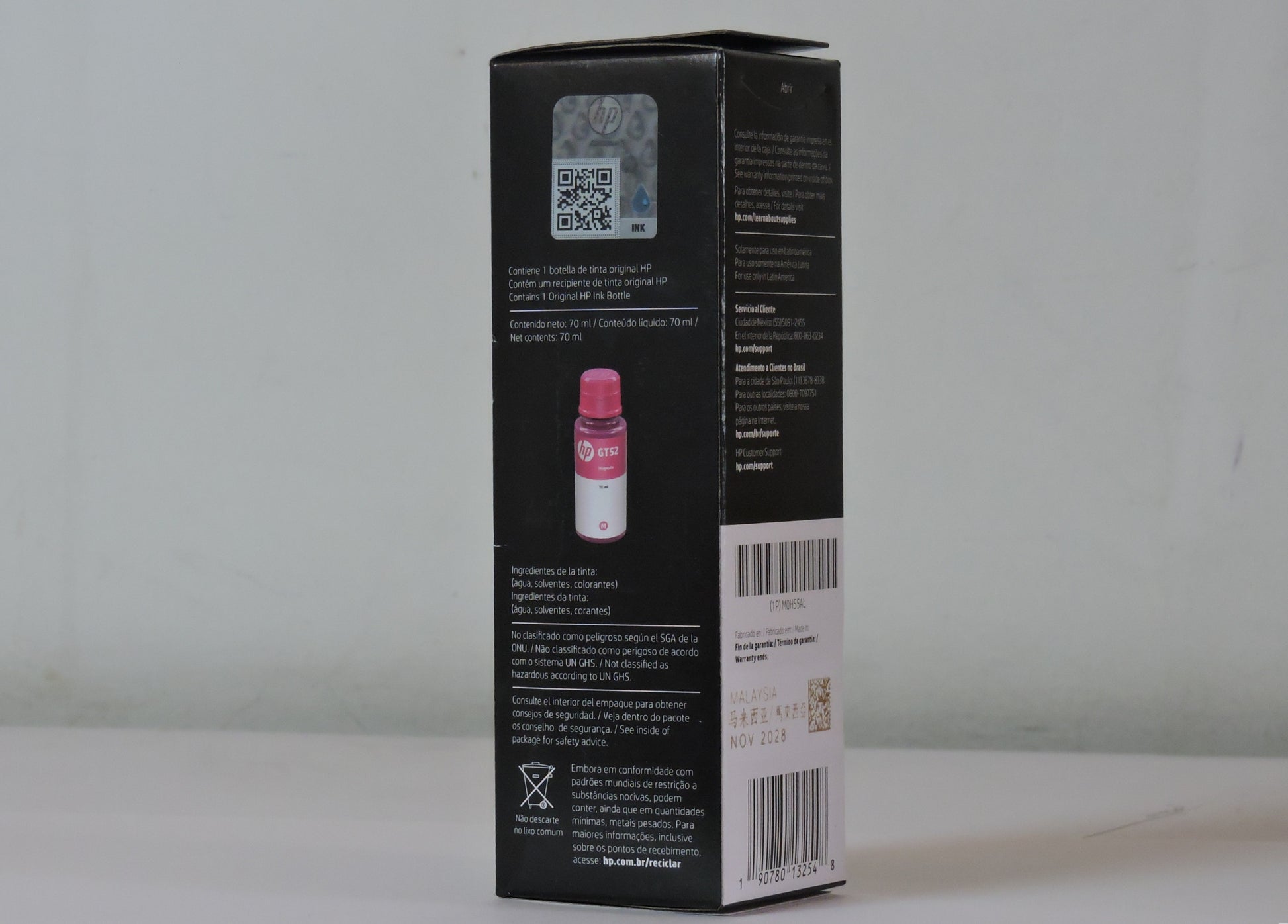 Botella de Tinta Magenta Original HP GT52 (SKU M0H55AL)