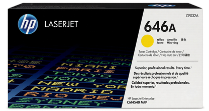 Cartucho de Tóner Amarillo Original HP 646A (SKU CF032A)
