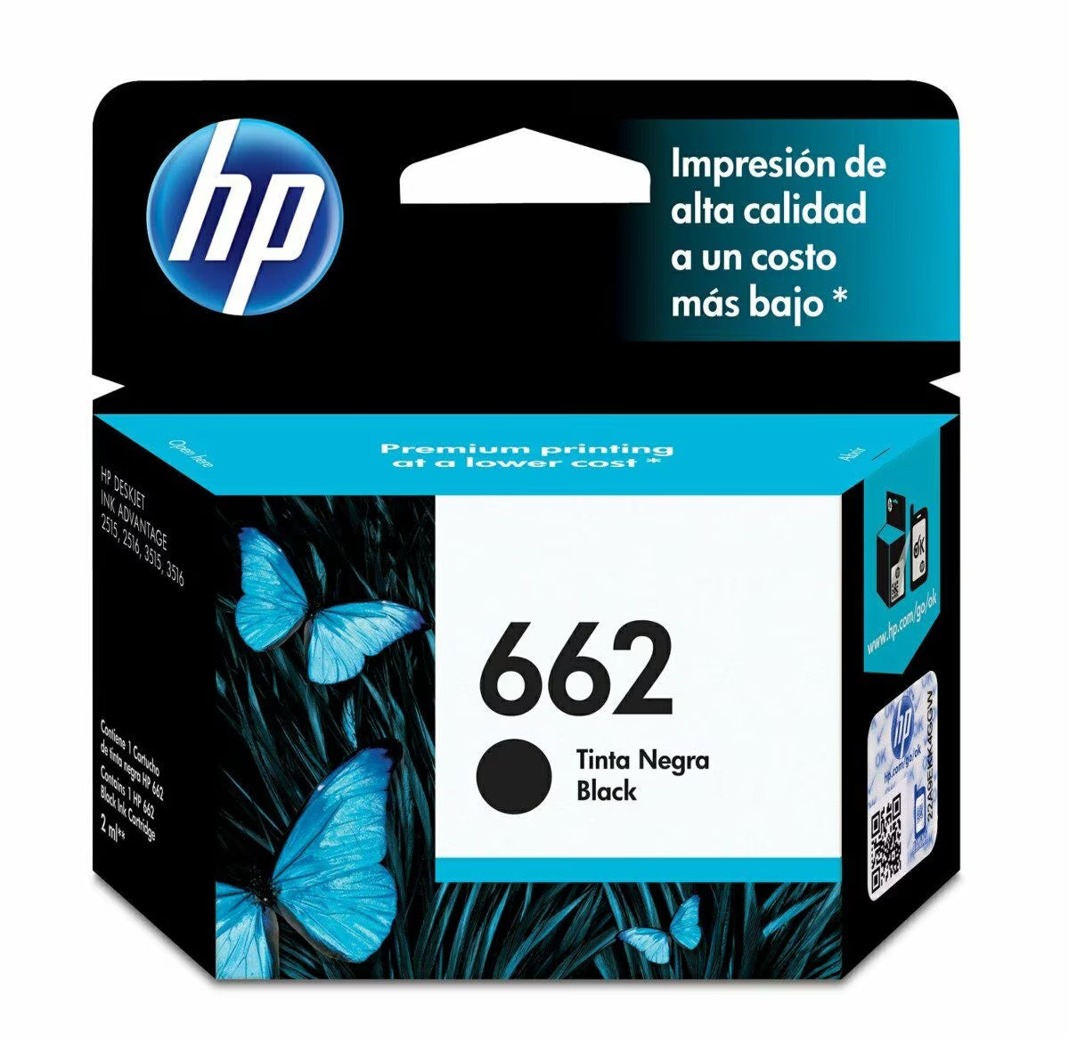HP 662 Cartucho de tinta negra original (CZ103AL)