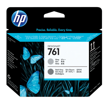 Cabezal de Impresión Original HP 761 Gris / Gris Oscuro(SKU CH647A)