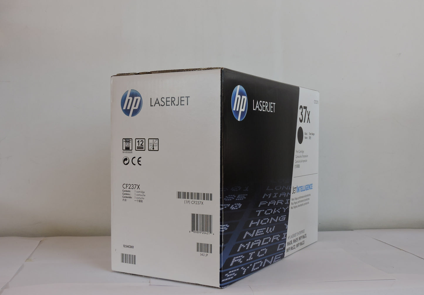 Cartucho de Tóner Negro Original HP 37X (SKU CF237X)