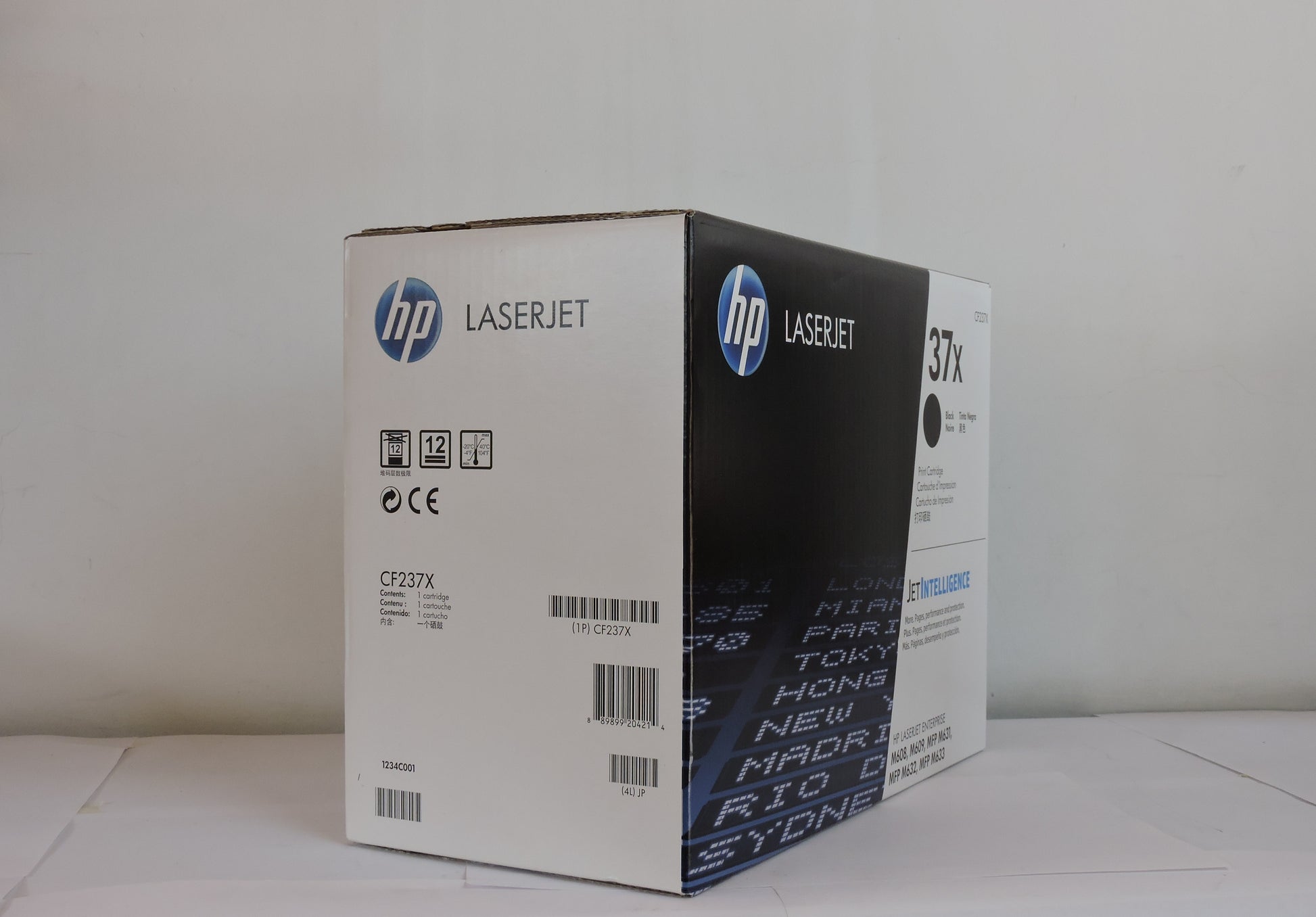 Cartucho de Tóner Negro Original HP 37X (SKU CF237X)