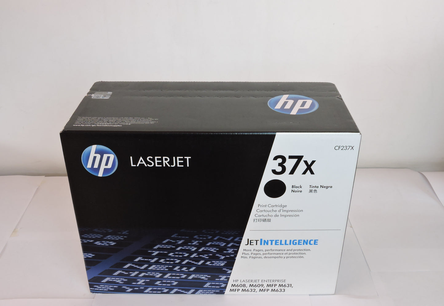 Cartucho de Tóner Negro Original HP 37X (SKU CF237X)
