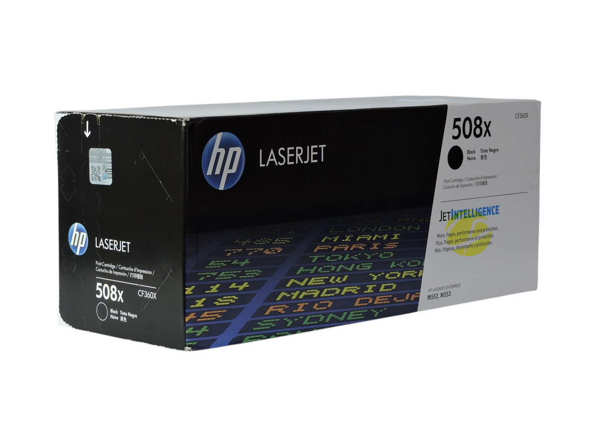 Cartucho de tóner negro original HP 508X CF360X de Compras Perfectas para impresoras láser LaserJet Enterprise