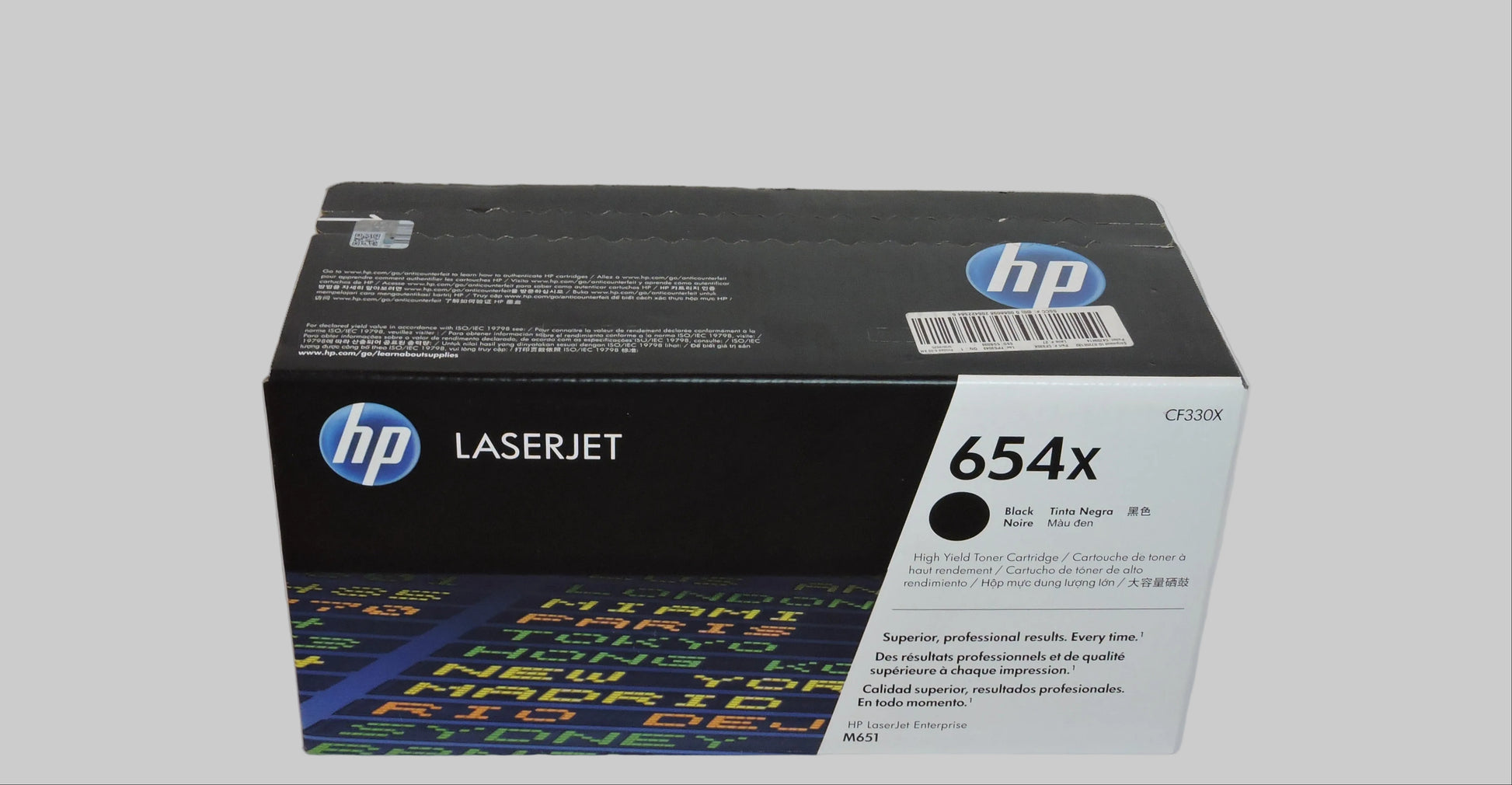 Cartucho de Tóner Negro Original HP 654X (SKU CF330X)