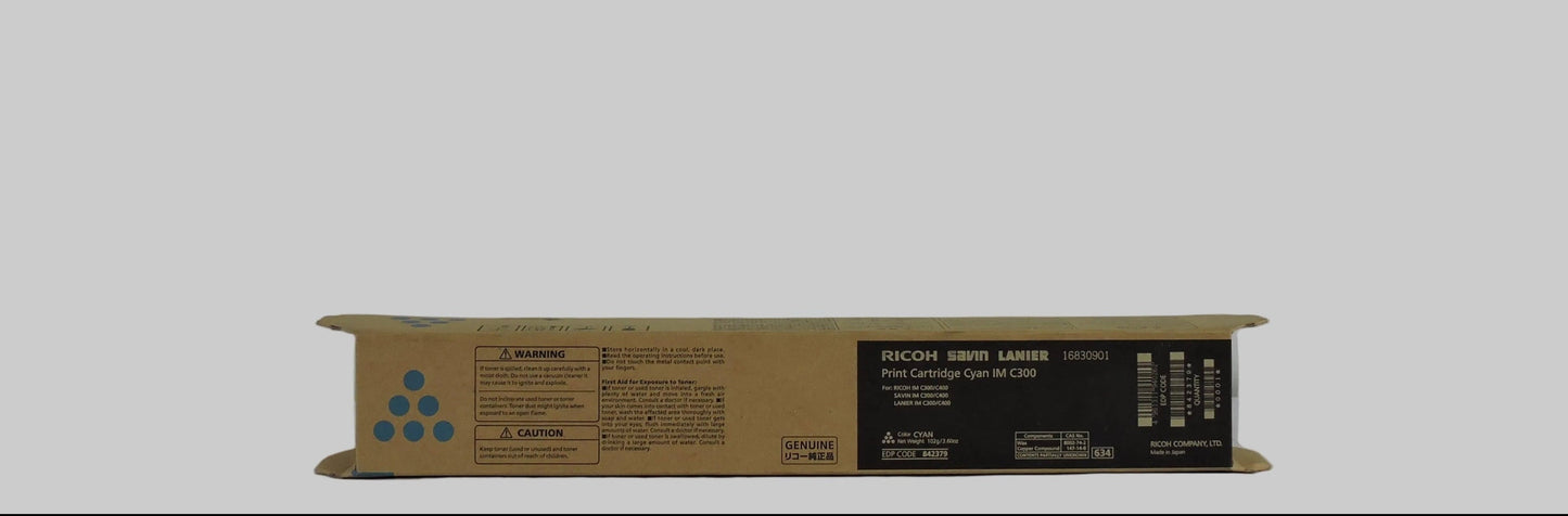 Cartucho de Impresión Cyan Original Ricoh IM C300 (SKU 842379)