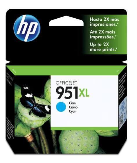 Cartucho de Tinta Cian Original HP 951XL(SKU CN046A)