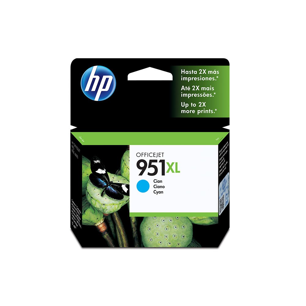 Cartucho de Tinta Cian Original HP 951XL (SKU CN046A)