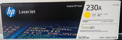 Cartucho de Toner Amarillo Original HP 230A LaserJet (SKU W2302A)