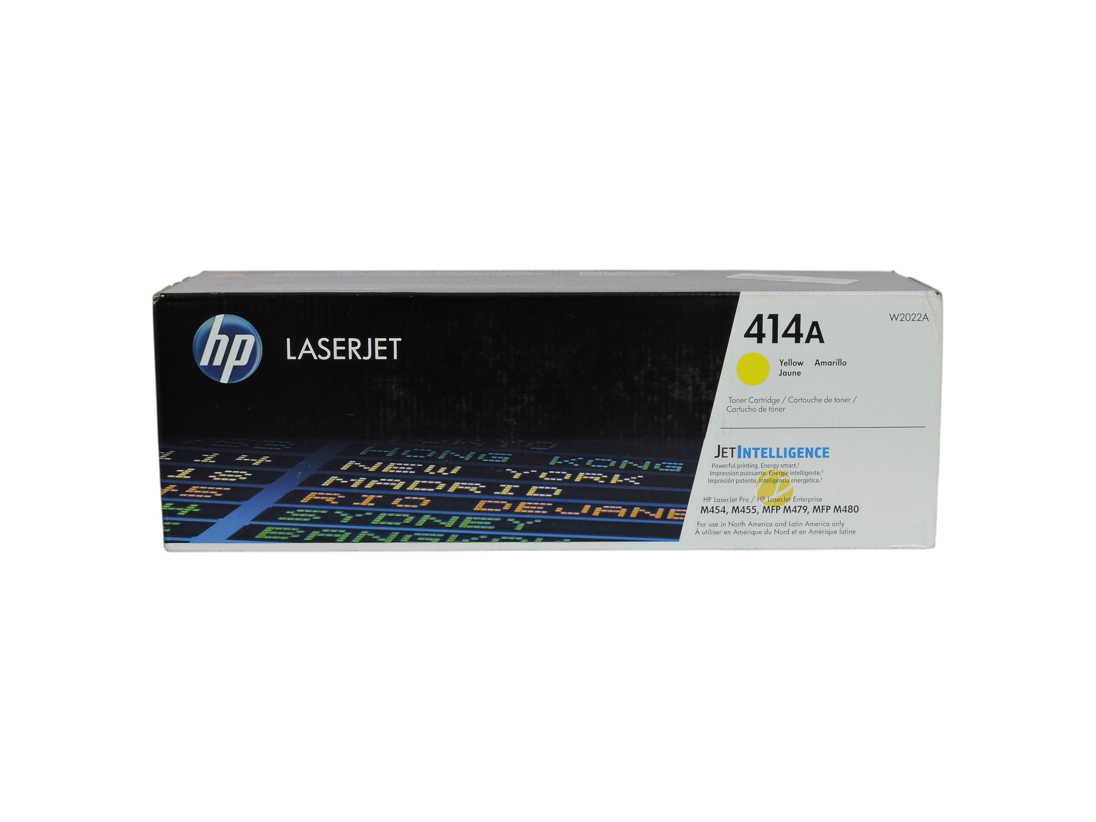 Caja de cartucho de tóner amarillo original HP 414A W2022A de Compras Perfectas para impresoras LaserJet