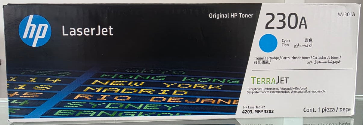 Cartucho de Toner Cian Original HP 230A LaserJet ( SKU W2301A)
