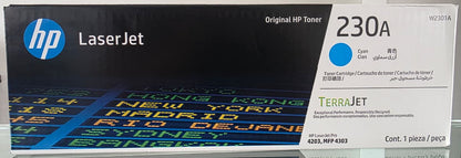 Cartucho de Toner Cian Original HP 230A LaserJet ( SKU W2301A)