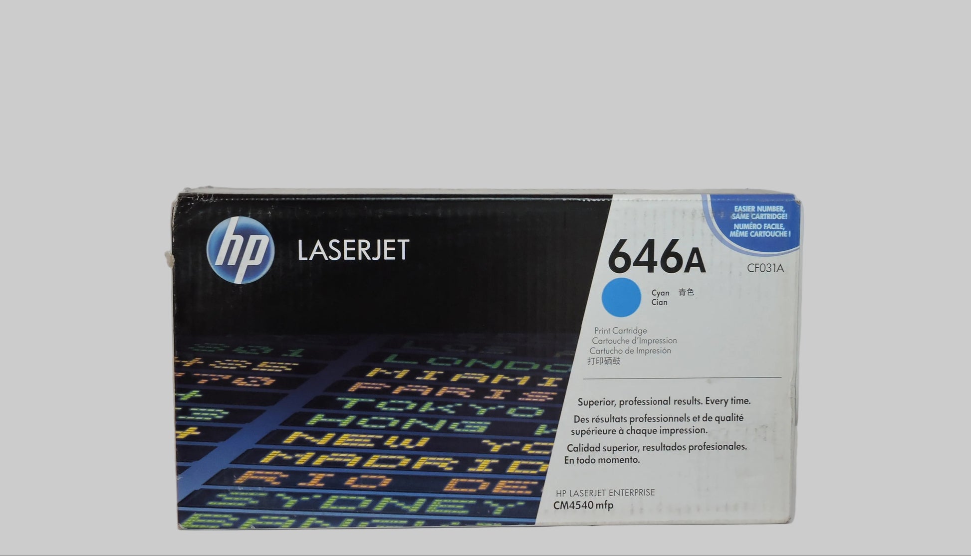 Cartucho de Tóner Cian Original HP 646A (SKU CF031A)