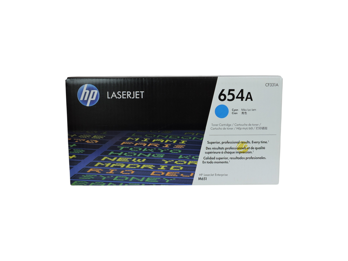 Cartucho de tóner cian original HP 654A para impresoras LaserJet, marca Compras Perfectas