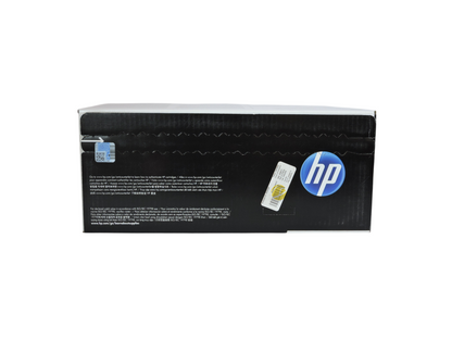 Caja de cartucho de tóner cian original HP 654A de Compras Perfectas con etiqueta de autenticidad y código de barras