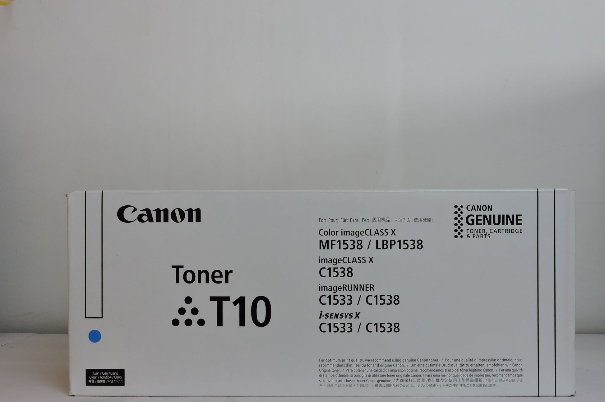 Cartucho de Tóner Cyan Original Canon T10 (SKU 4565C001AA)