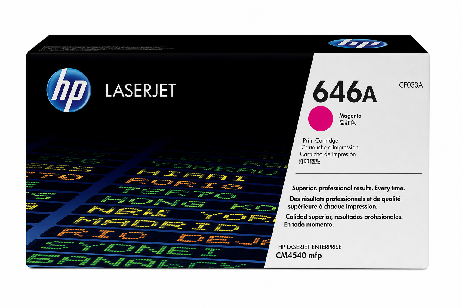 Cartucho de Tóner Magenta Original HP 646A (SKU CF033A)