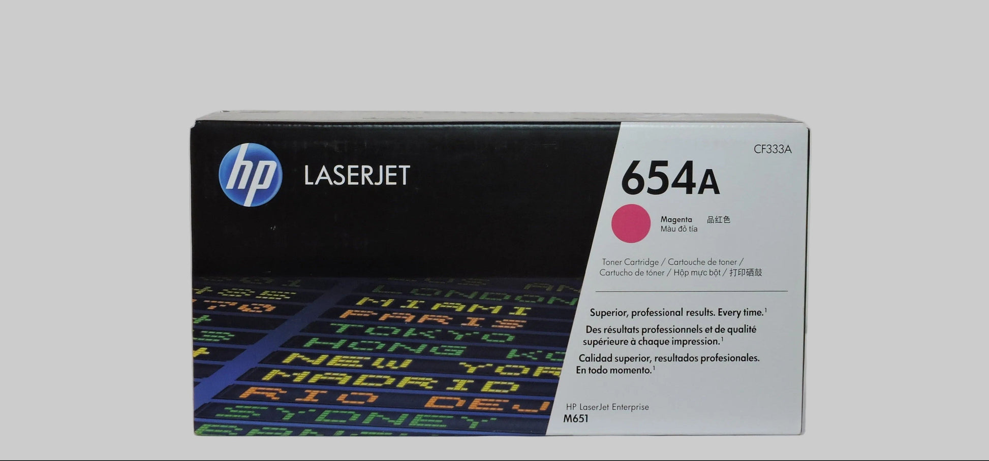 Cartucho de Tóner Magenta Original HP 654A (SKU CF333A)