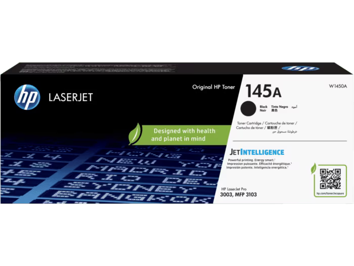 Cartucho de Tóner Negro Original HP 145A (SKU W1450A)