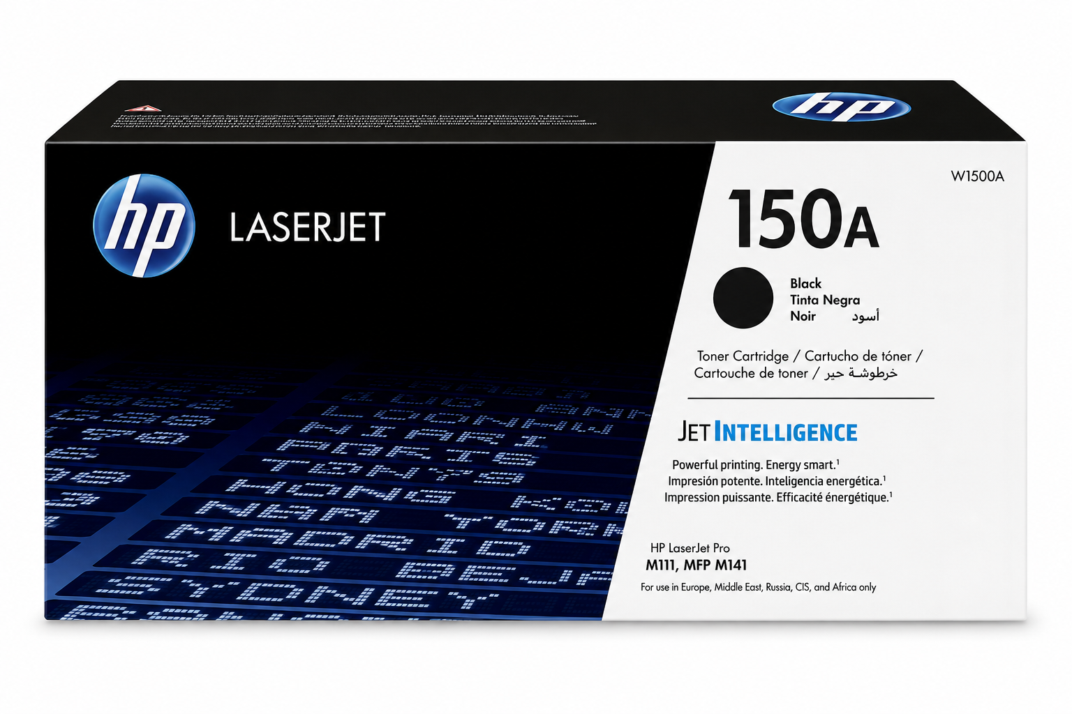 Cartucho de Tóner Negro Original HP 150A (SKU W1500A)