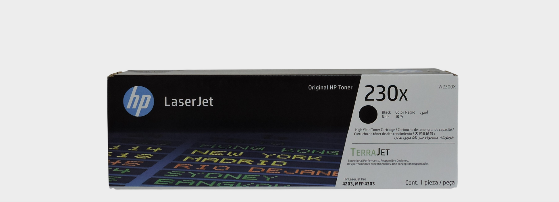 Cartucho de Toner Negro Original HP 230X (SKU W2300X)