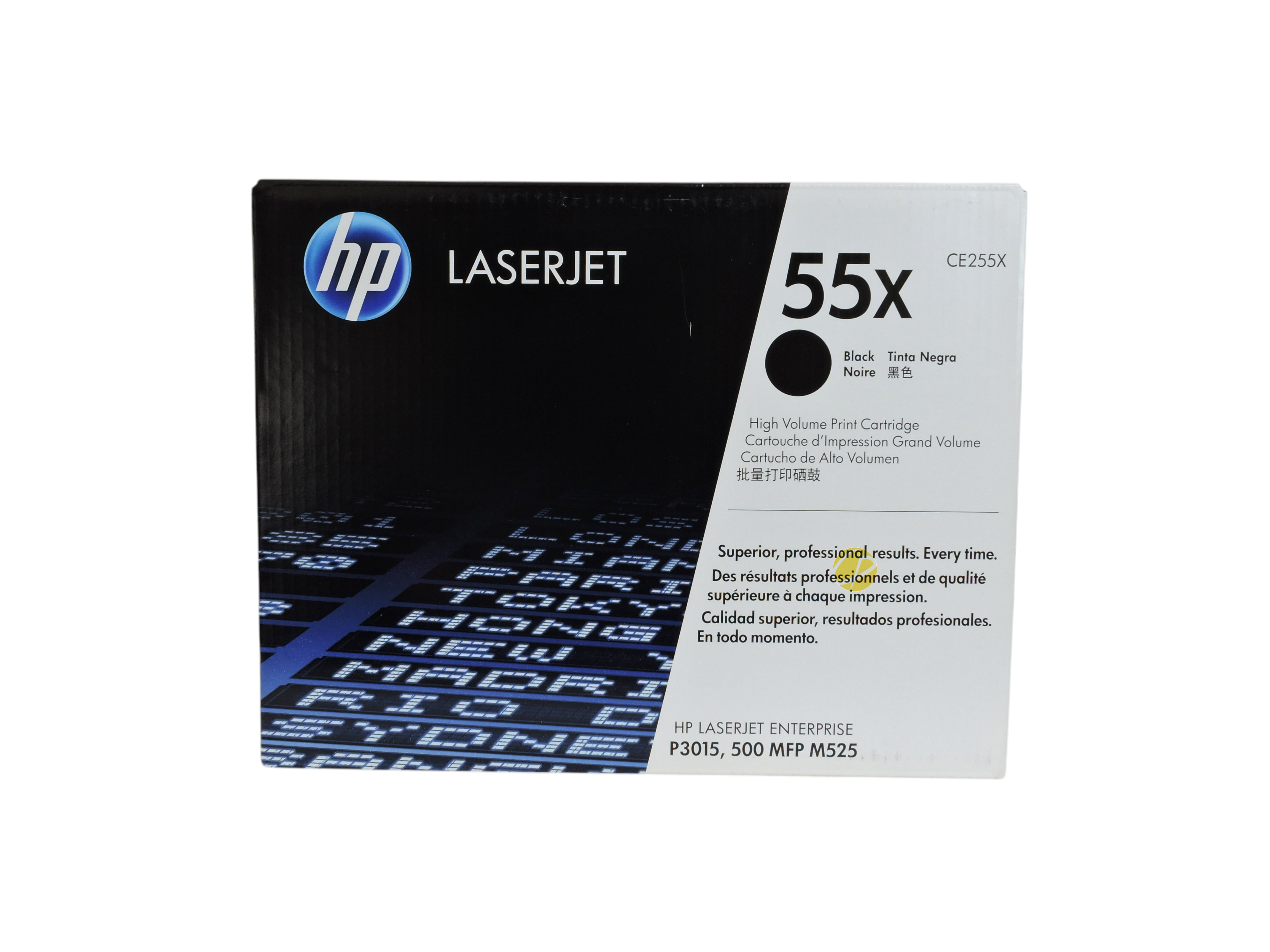 Cartucho de tóner negro original HP 55X CE255X de Compras Perfectas para impresoras láser de alto rendimiento