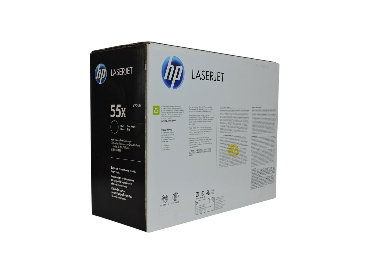 Cartucho de tóner negro original HP 55X CE255X de Compras Perfectas para impresoras láser de alto rendimiento