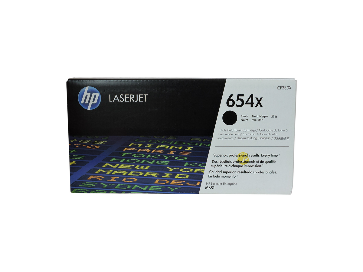Cartucho de tóner negro original HP 654X de Compras Perfectas para impresoras láser Color LaserJet Enterprise M651