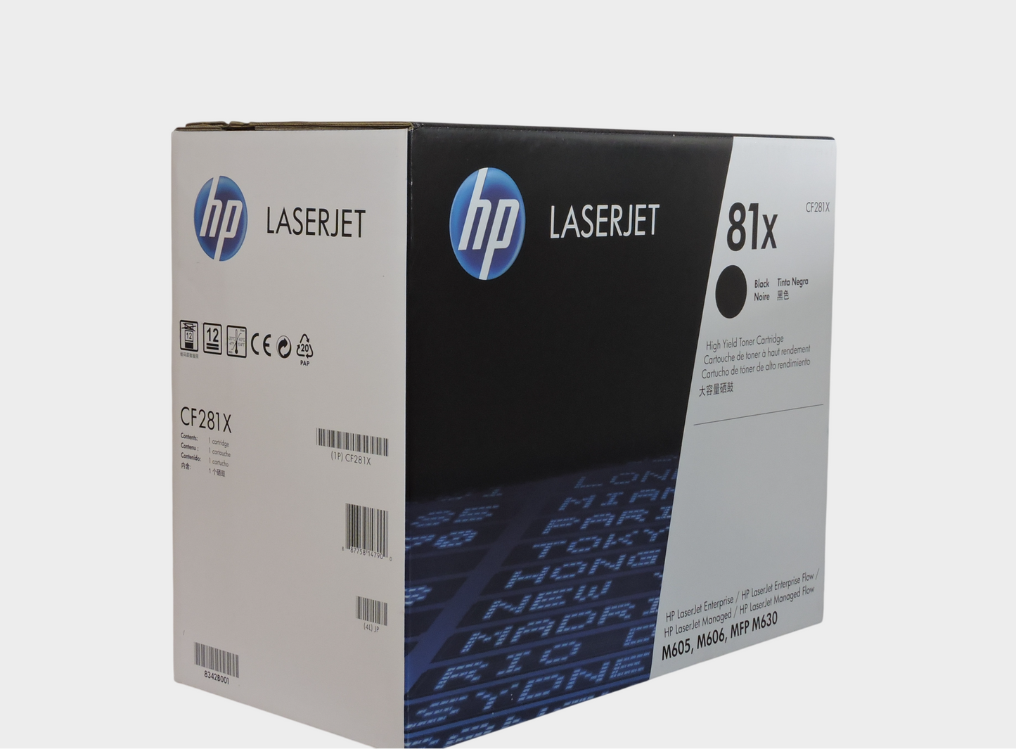 Cartucho de Tóner Negro Original HP 81X (SKU CF281X)